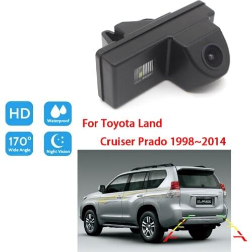 For Toyota Land Cruiser Prado 1998 ~ 2014 CCD Full HD Night Vision Car Rear View Reverse Camera Waterproof high quality RCA