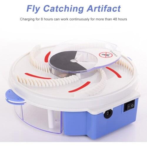 Upgraded Version Electric Fly Trap Rechargeable Fly Catcher Insect Pest Reject Control Catcher Fly Killer For Home Farm Canteen