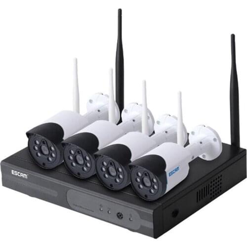 ESCAM WNK404 720P WIFI IP Camera 4CH Wireless NVR Kit