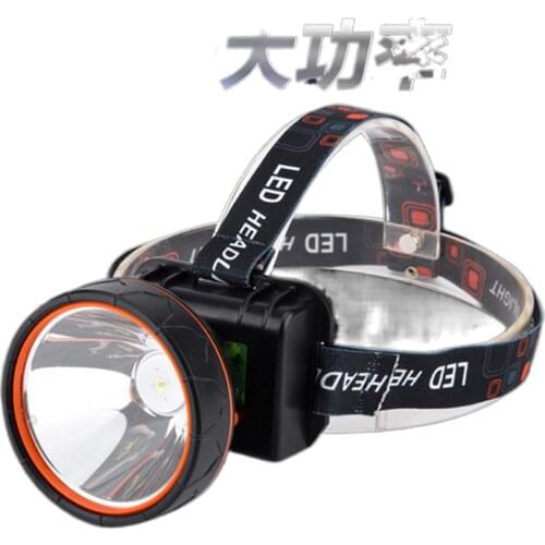 Yellow LED lamp headlight glare night fishing lights wearing bright flashlight rechargeable long-range