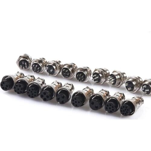 GX16 Connector 2/3/4/5/6/7/8/9/10 Pin Male Female 16mm Circular Aviation Interface Socket Plug Wire Panel Waterproof cap