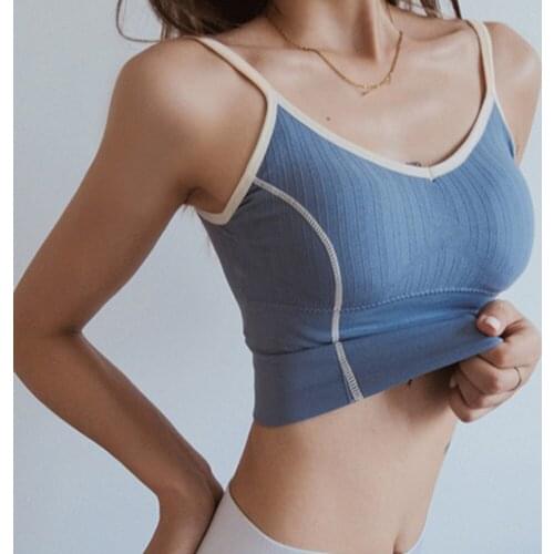 Cotton Sports Bras Women Push Up Solid Sports Bra Jogging Gym Women Sports Bra Girl Underwear Fitness Running Yoga Sport Tops