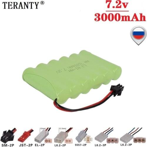 M Model ) 7.2v 3000mah NiMH Battery For Rc toys Car Tanks Trains Robot Boat Gun Ni-MH AA 700mah 7.2v Rechargeable Battery