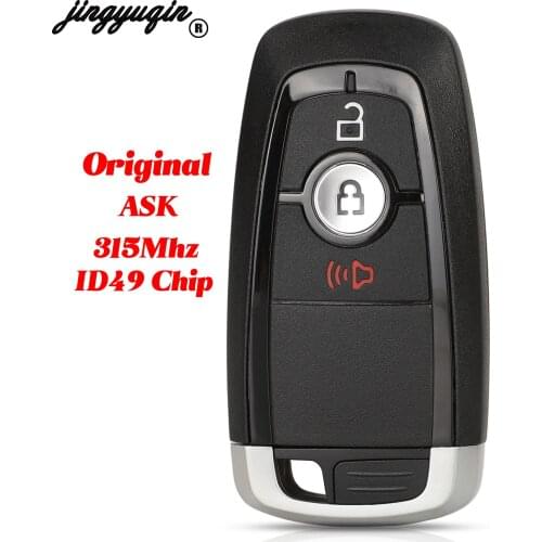 Jingyuqin Original 315Mhz ID49 Chip Remote Car Key For Ford Bronco EcoSport Expedition Edge Ranger F-150 F-250 F-350 F-450 F-550
