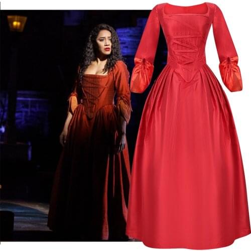 Hamilton Maria Reynolds Dress Musical Rock Opera Concert Cosplay Costume Victorian Ball Lady Evening Dress Halloween