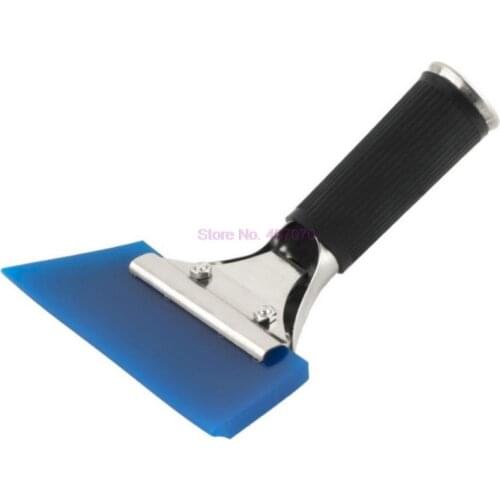 By DHL or Fedex 50pcs Blue Razor Blade Scraper Water Squeegee Tint Tool for Car Auto Film For Window Cleaning ice scraper
