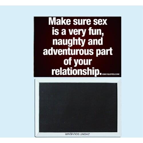 "Make sure sex..." Adult sexy humorous quotations, magnetic refrigerator stickers, Adult Gilf 30654