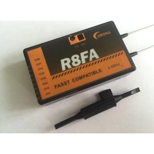 Corona R8FA FASST Compatible 2.4Ghz 8Ch Receiver For FUTABA Transmitter 8FG 7C