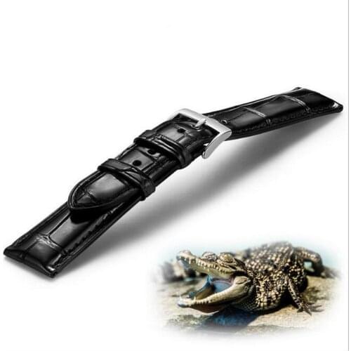 Genuine Crocodile Skin For Rolex Omega IWC DW 12 mm14mm 16mm 18mm 20mm 22mm Watch Strap American Alligator Leather Watch Band