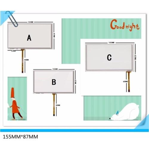 Hsd062idw1 TM062RDH01 CLAA062LA01CW new 6.2 inch touch screen 155*87 screen car DVD navigation general screen 155MM*87MM