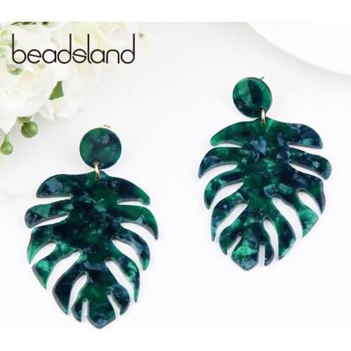 Beadsland Acetic Acrylic Drop Earrings Distinctive Feather Design Fashion Hyperbole Woman Girl Party Festival Hot Sell Gift40026