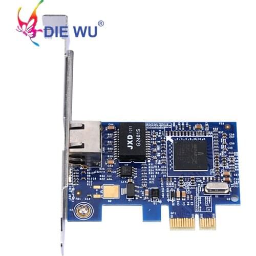 DIEWU Boardcom BCM5751 PCI-E Desktop 1Gigabit Ethernet Network Card Adapters RJ45 NIC 10/100/1000M LAN Adapter Support ESXi5.5