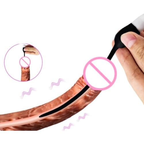 Unisex Silicone Mini Vibrator Urethral Dilator Penis Plug Rod Catheter Sex Toy waterproof and mute easy to clean perfect gifts