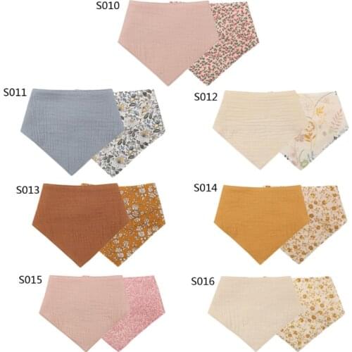 1 Pc Baby Bibs Boys Accessories Newborn Girls Burp Bandana Cotton Soft Toddler Triangle Scarf Infant Bibs