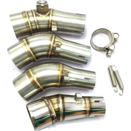 Universal For Kawasaki Exhaust Motorcycle Middle Connect Middle Pipe Tube Adapter Pipe For Kawasaki ER6N R25 Z250 Z250SL