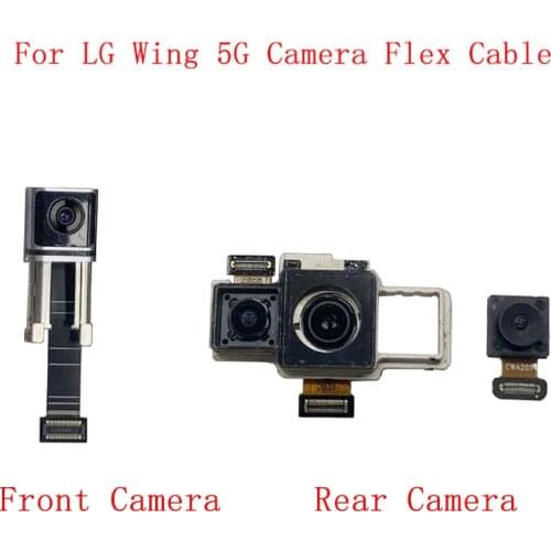 Back Rear Front Camera Flex Cable For LG Wing 5G LMF100N LM-F100N LM-F100V Main Big Small Camera Module Repair Parts