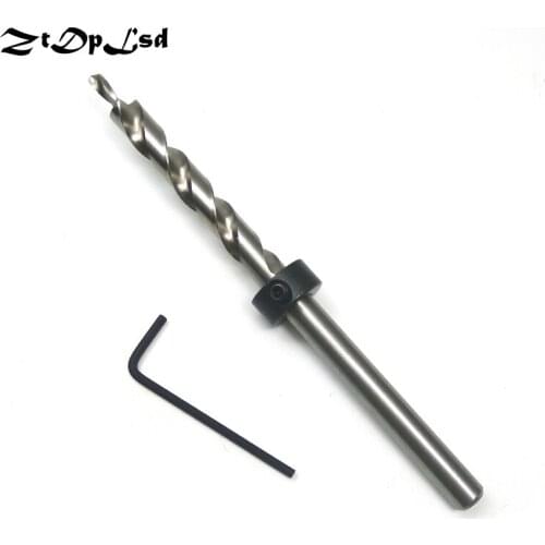 ZtDpLsd 160mm 3/8" 9.5mm Screw Drill Woodworking Oblique Hole Special Accessories Step Drill Oblique Hole Positioning Drill Bit