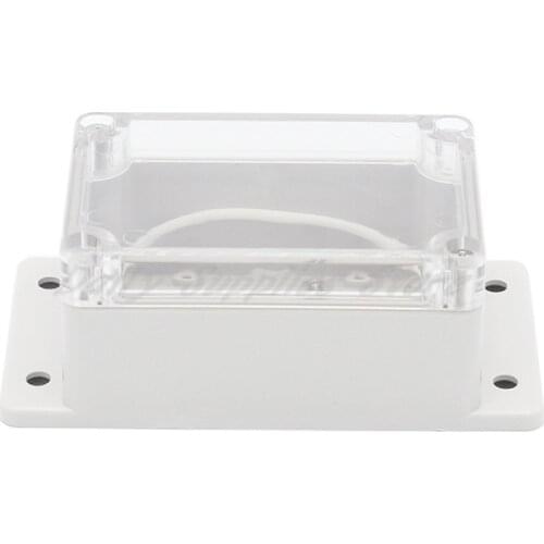 1pcs 100x68x50mm Small Electronics Enclosure Clear Plastic Enclosure Waterproof Junction Box Switch Box DIY PLC Project Box