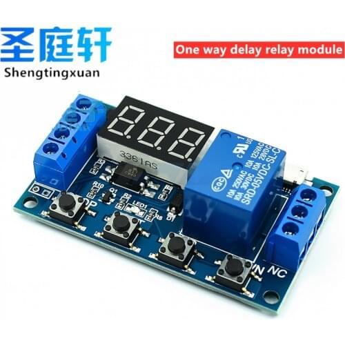 DC 6-30V Support Micro USB 5V LED Display Automation Cycle Delay Timer Control Off Switch Delay Time Relay 6V 9V 12V 24V