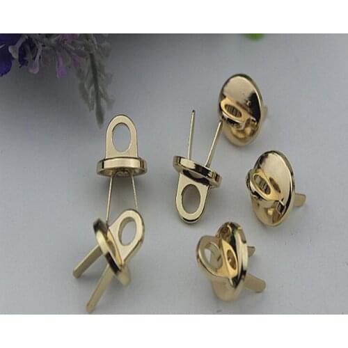10 PCS/lot) metal plating processing leather handbag straps hang bag hook chain decoration accessories