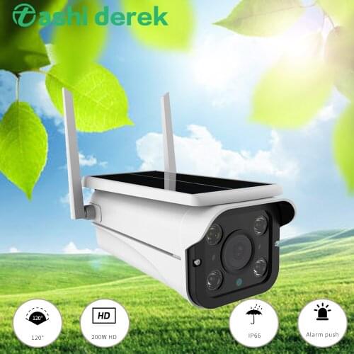 1080P Solar WiFi IP Camera A8 Outdoor Rechargerable Battery Wireless Security Camera Motion Detection Bullet Surveillance CCTV