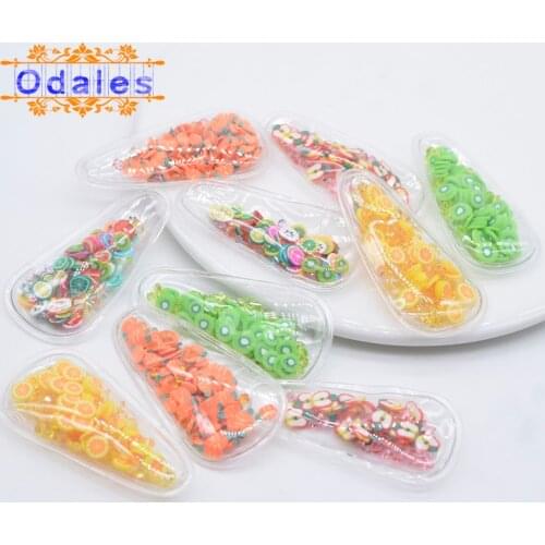 20Pcs/lots Shake Furit Diamond Clips Cover for BABY Girls Princess Crafts Crystal Childrens Headwear Ornaments