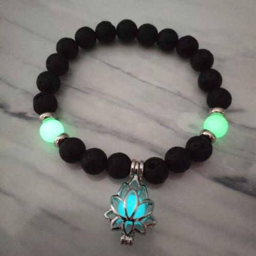 2020 new lotus luminous bracelet men and women fashion bracelet charm party
