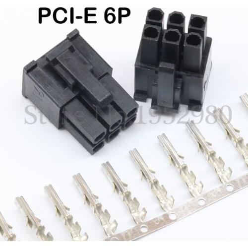 30 Set 4.2mm Connector 3901-2120 PC Computer Graphics Card PCI-E GPU 6Pin 5557 Male Housing with Terminals