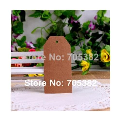 4.5*9.5cm (With cord) NEW Cardbord kraft paper tags blank paper Label hang tag Bookmark (SS-7122-1)