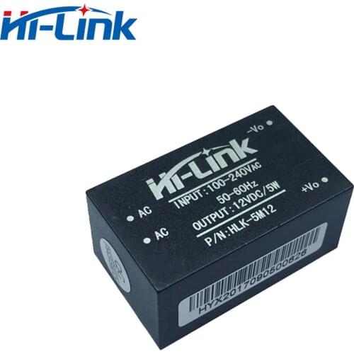 30pcs/lot Step-down power supply module ac 220v to dc 5w 12v for home automation HiLink free shipping
