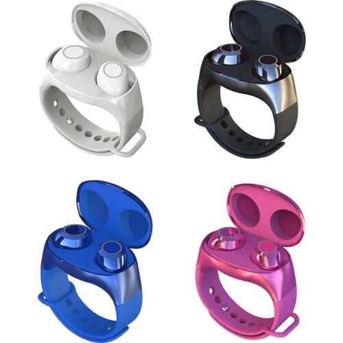 HM50 TWS 2In1 Bluetooth5.0 Wireless Headset Handsfree Earbuds Wristband Bracelet