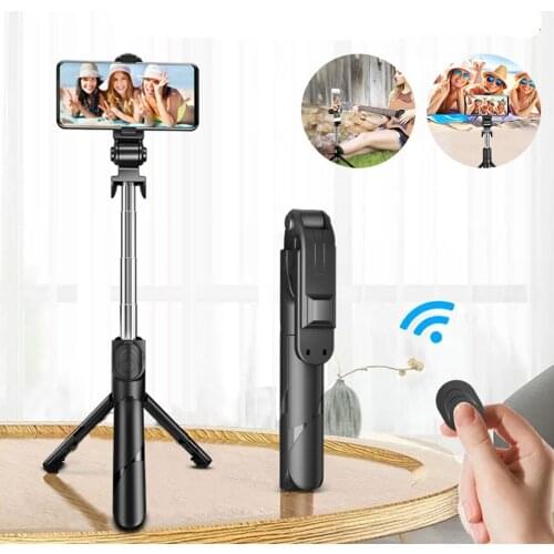 Wireless Bluetooth Selfie Stick Extendable Monopod Foldable Mini Tripod With Fill Light Shutter Remote Control For iPhone/Xiaomi