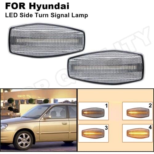 Side Maker Lamp For Kia Rio Blinker Dynamic LED Turn Signal Light For Hyundai i10 Elantra Getz Sonata XG Terracan Tucson Trajet