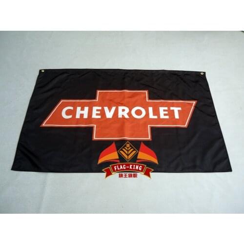 For chev racing 90*150CM flag, 100% polyester chevr banner