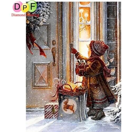 DPF Full /round drill Diamond Painting Christmas Child Diy Diamond Embroidery Cross stitch wall Decoration Crafts