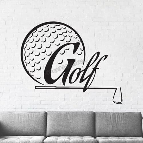 Golf Wall Decor Golf Balls Wall Decal Men Women Gifts Nursery Quotes Sport Golf Vinyl Wall Sticker Golf club Room Decor B024