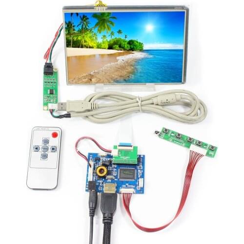 HD MI LCD Controller Board 7inch 1280X800 IPS LCD With Resistive Touch Panel