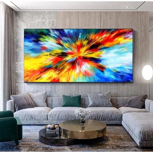 Canvas Paintings Abstract Art Colorful Pictures Quadro Posters Prints Wall Art Picture For Living Room Home Decorative Paintings