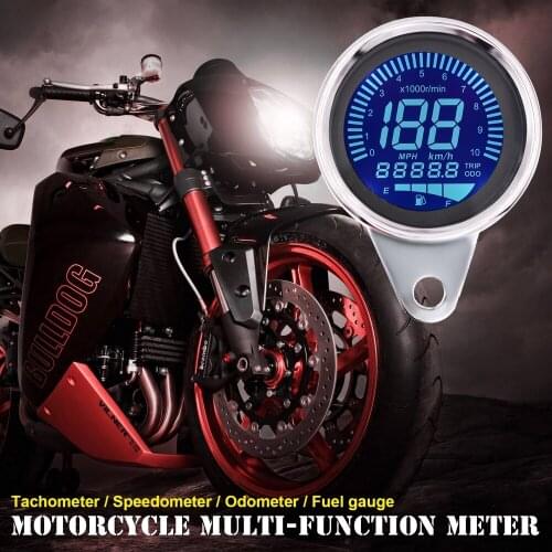Motorcycle Speedometer Modified Instrument Speed Odometer LCD Tachometer Combination Suit for Various of Motorcycle Models