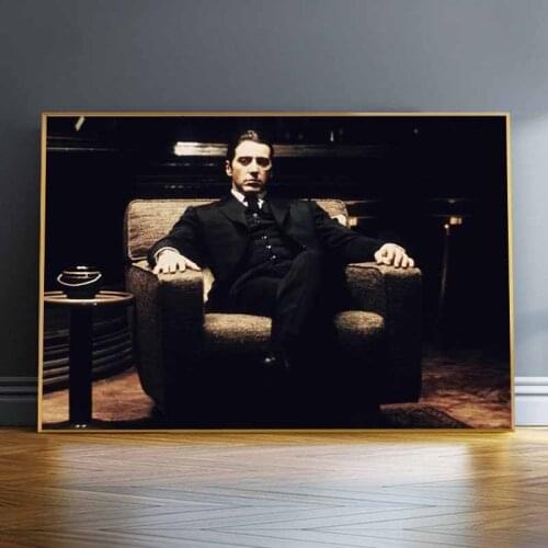 Godfather Vintage Canvas Art Posters And Prints Black And White Moive Canvas Paintings On the Wall Art Godfather Pictures Cuadro