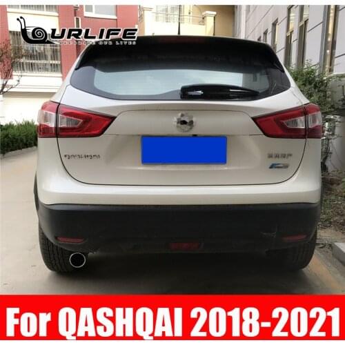 Car Cover muffler exhaust End Pipe Outlet 304 Stainless Steel Exhaust Tip Tail For Nissan Qashqai J11 2017-2021 Accessories