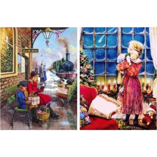 5d children diamond mosaic embroidery christmas gift painting by numbers rhinestone wall sticker daimond drawing art needlework