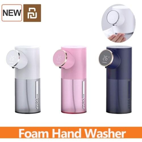 Desktop Automatic Soap Dispenser USB Rechargeable 320ml Foam Hand Washer LED Digital Display Foam Hand Sanitizer
