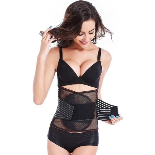 Waist Support Lumbar Corset Belt Back Braces Breathable Treatment of Disc Herniation Lumber Muscle Strain Black Skin Color