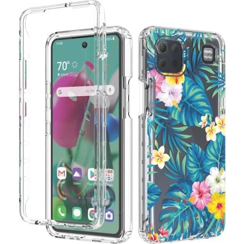 Painted 360 Full Body Clear Case For LG K92 5G Cases TPU Bumper Shockproof Flexible Phone Case Cover K 92 Funda
