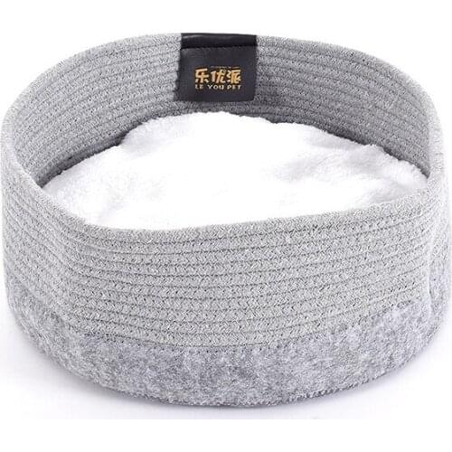 Cat bedding pet Nest wool felt Nest cotton rope four seasons can be removed and washed non-sticky fur dog nest cat houses