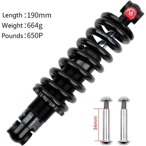 MTB Spring shock absorber Mountain Air Rear Adjustable Travel Downhill 125MM,150MM,165MM,190MM Optional size