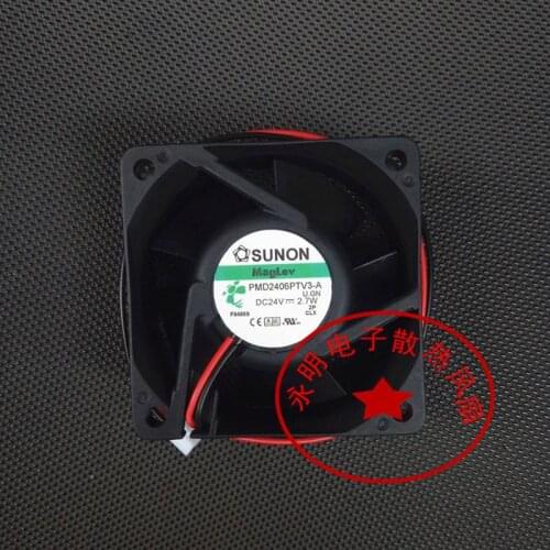 SUNON PMD2406PTV3-A U.GA DC 12V 2.7W 60x60x25mm 2-Wire Server Cooling Fan