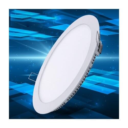 Ultra Thin Led Panel Downlight 3w 6w 9w 12w 15w 18w LED Round Ceiling Light Built-in AC85-265V LED Panel Light SMD2835