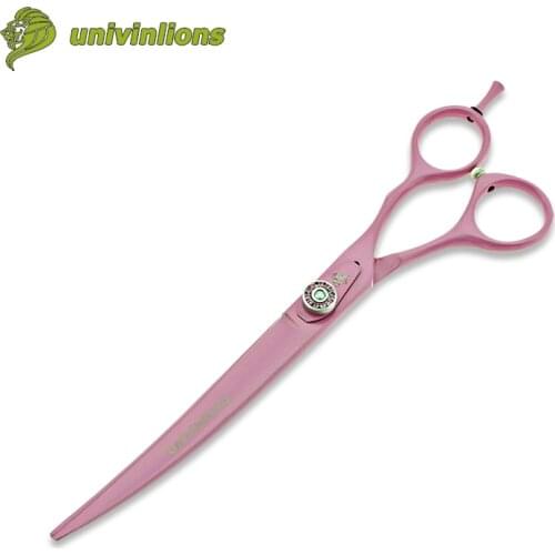 Univinlions 7.5 inch upward animal hair clippers grooming pet scissors cut dog cats pet grooming scissors curved pet hairdresser